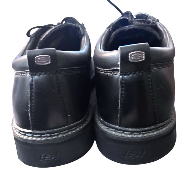 VTG 90s Black Leather Skechers|Tom Alley Cat|Jammer Oxfords|Chunky Platform main image 5